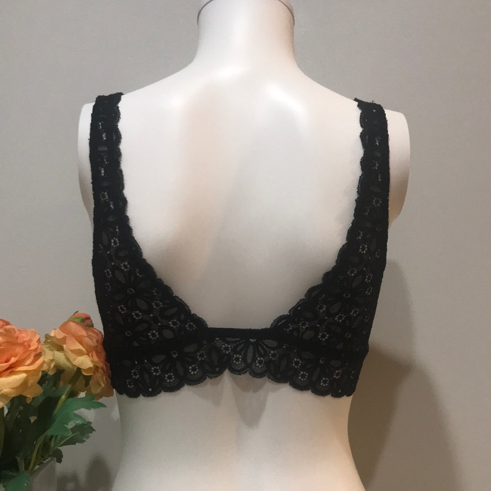 Victoria's Secret Lace-up Wildflower Lace Bralette - Picture 8 of 14